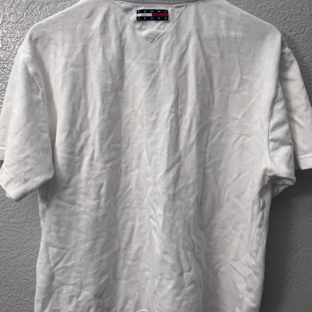 Tommy Jeans 90’s White Polo Size L - Picture 2 of 3
